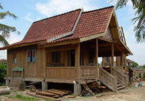 bali wooden house